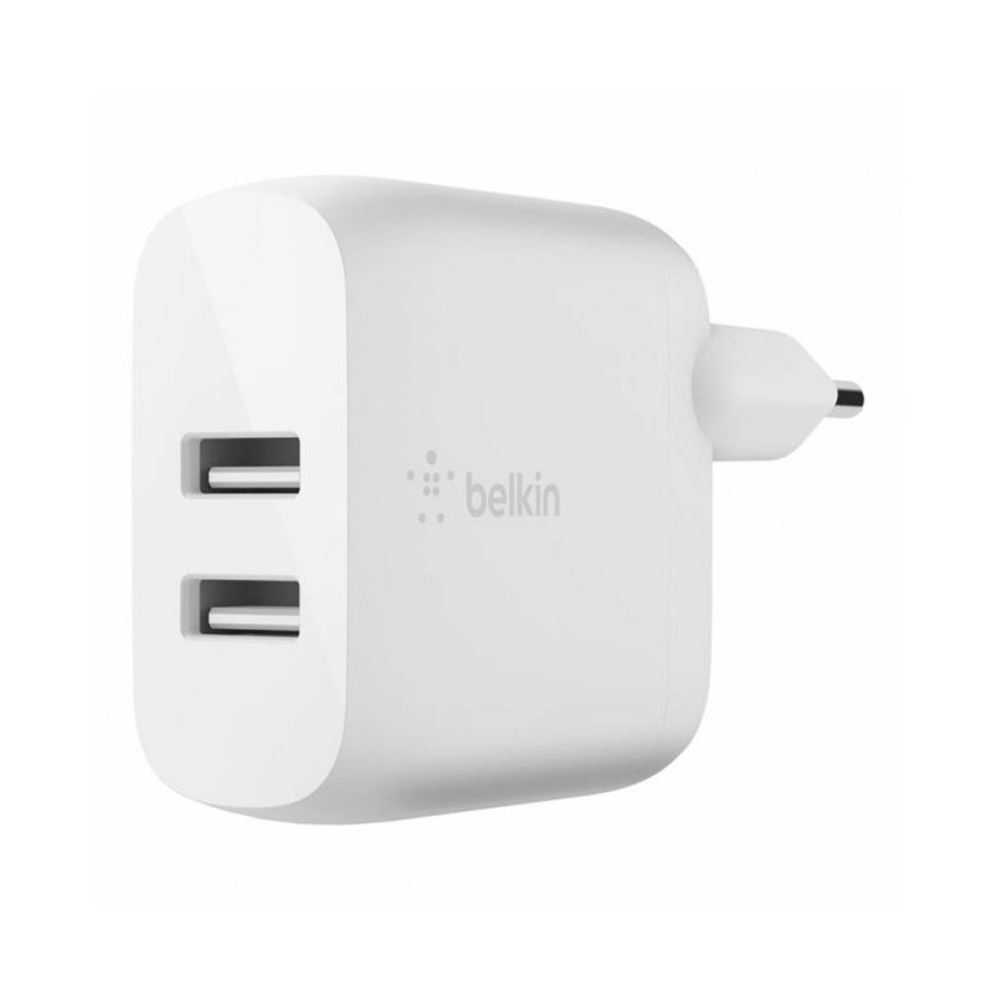 Zaryad qurilmasi Belkin 24Vt DUAL USB Oq (WCB002VFWH)