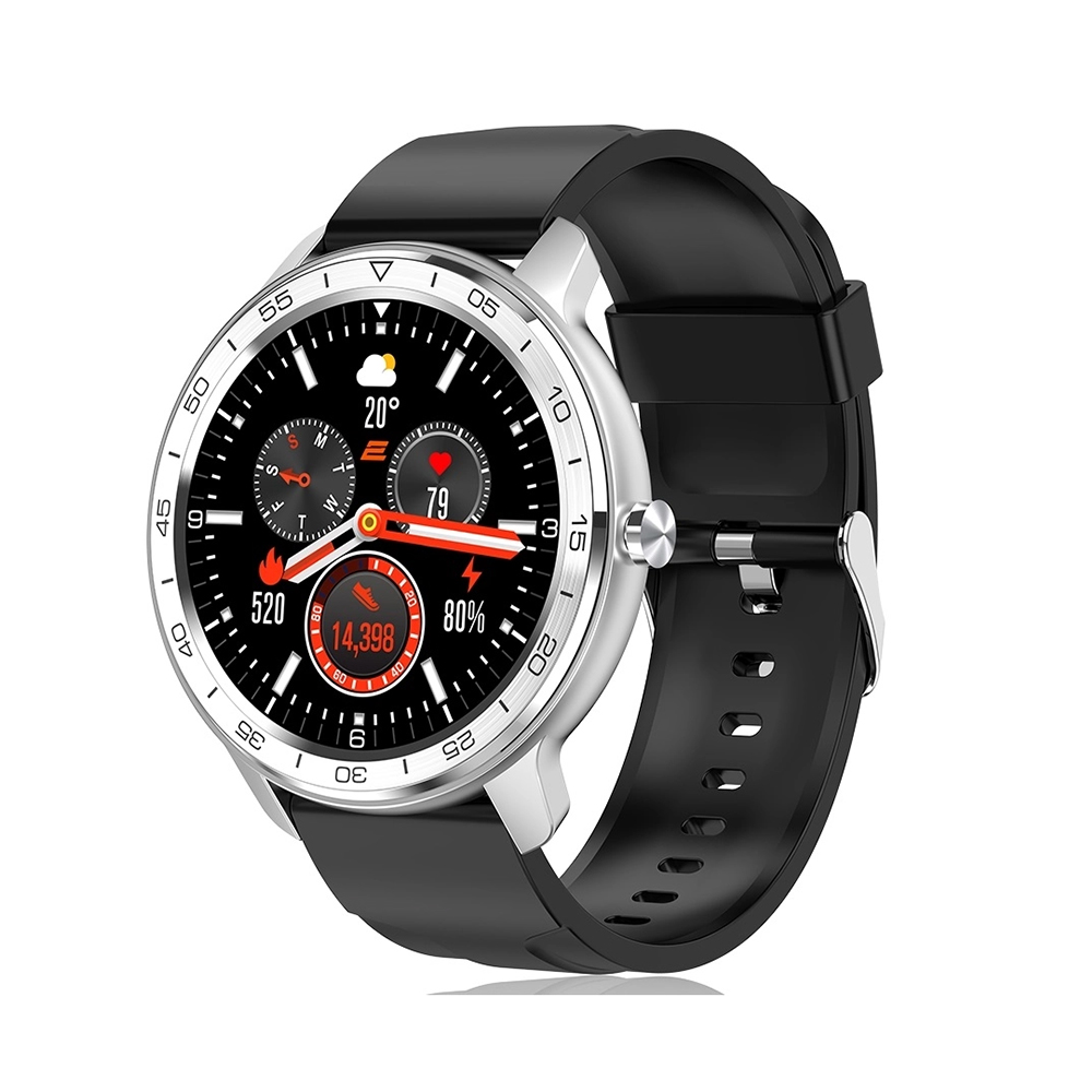 Aqlli soat 2E Alpha X 46 mm, Kumush rang | ERC (2E-CWW30SL)