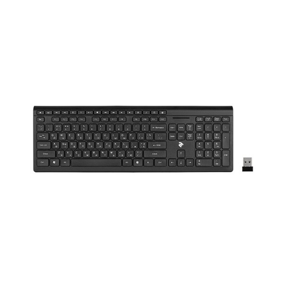 Klaviatura 2E KS210 Slim USB Qora (2E-KS210WB)