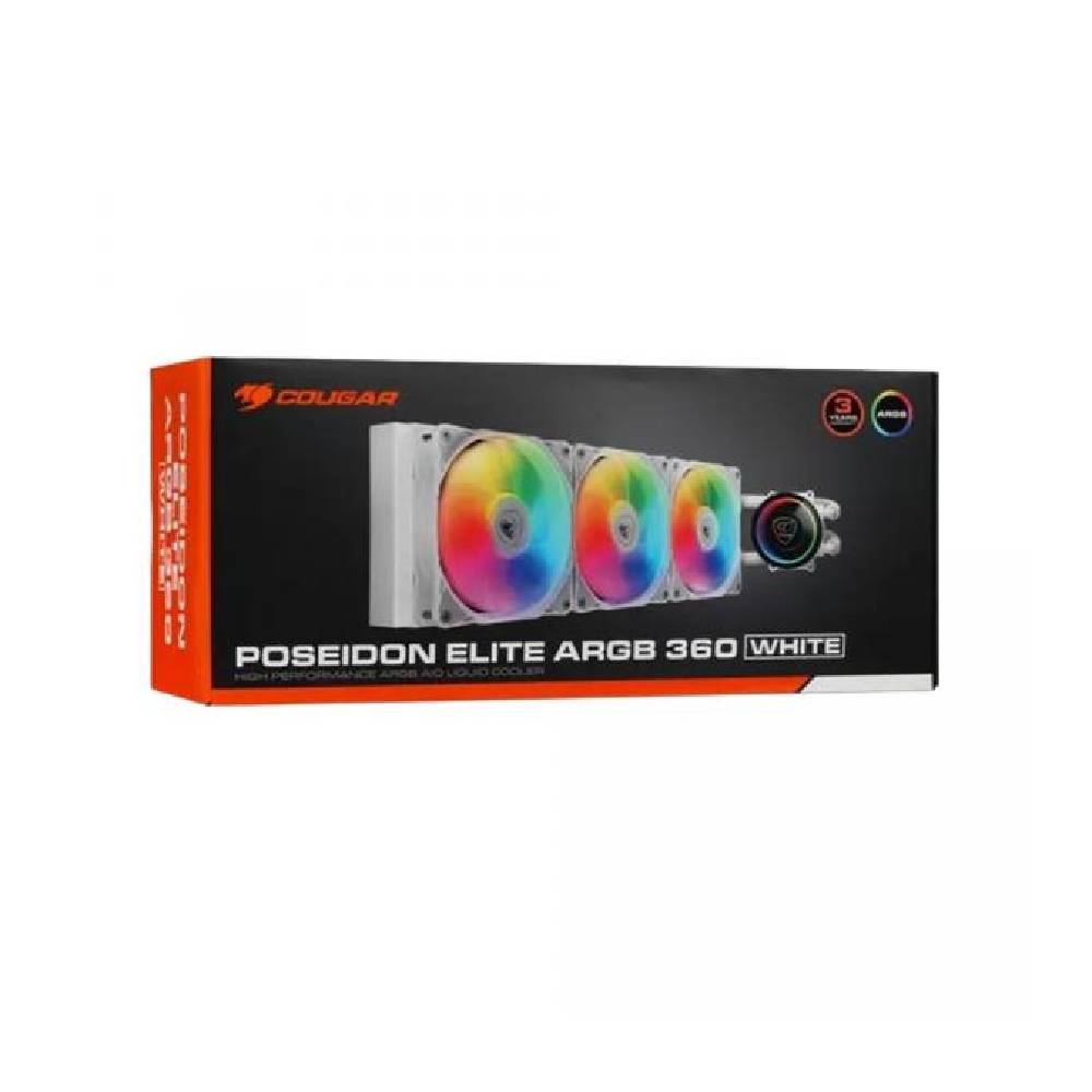 Sovutish tizimi Cougar Poseidon Elite 360 ARGB White