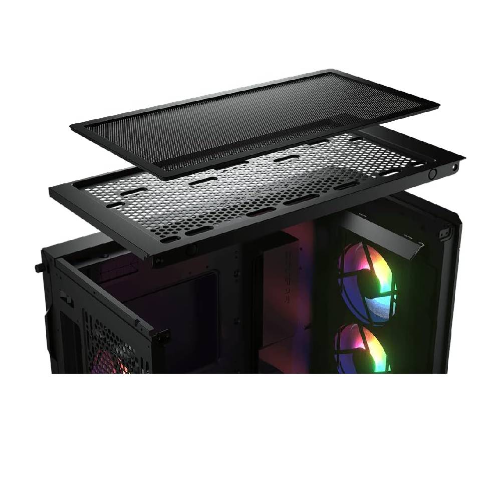 Korpus Cougar Duoface Pro RGB, Qora