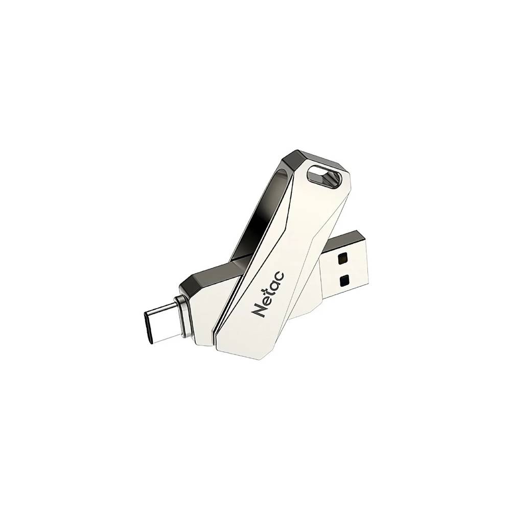 USB fleshka Netac U782C 64GB, USB 3.0/Type-C, Metall korpus,