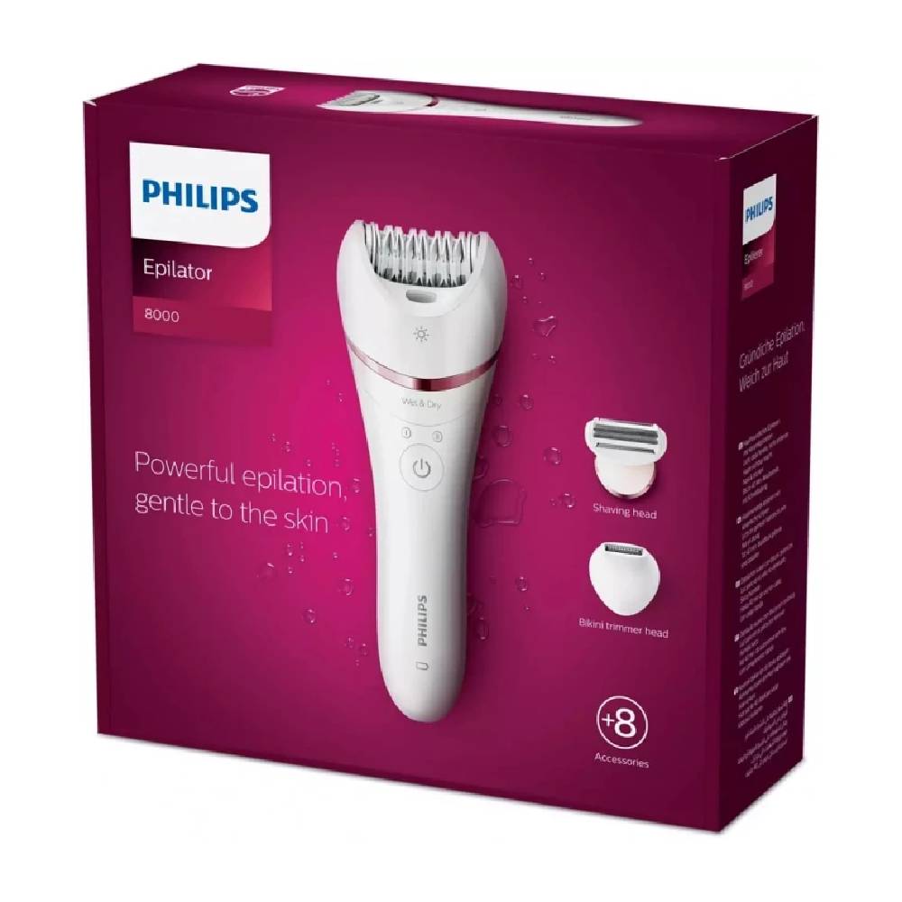 Ayollar uchun epilyator, silliq va yumshoq epilatsiya Philips BRE720 8-in-1
