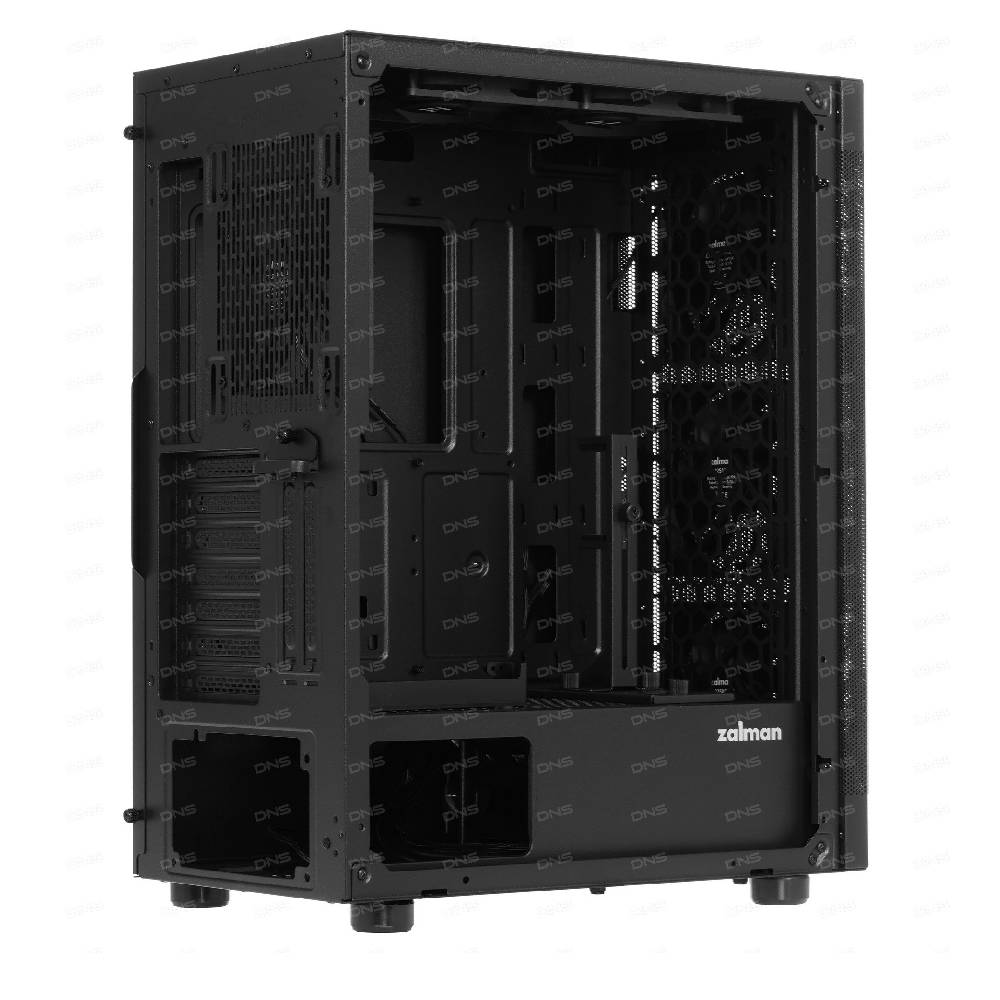 Qora rangdagi zamonaviy Mid-Tower korpus