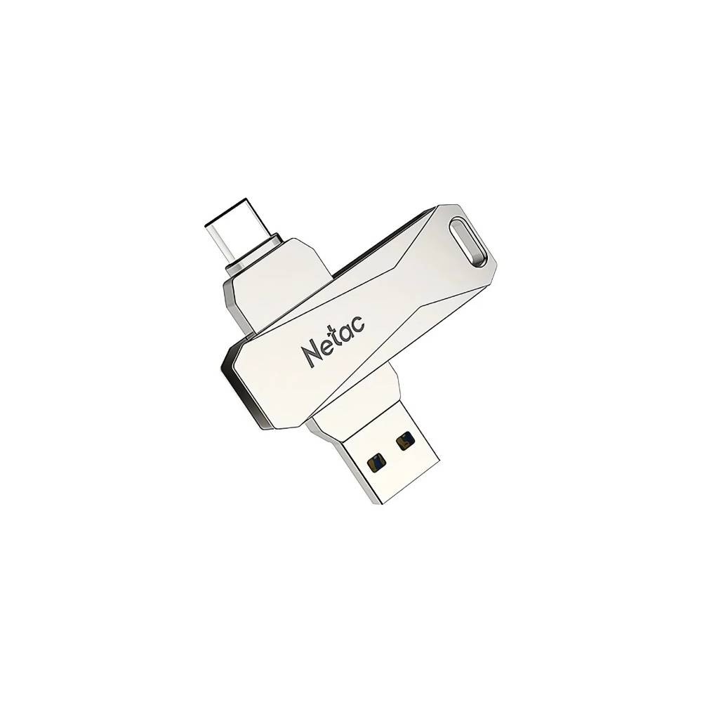 USB fleshka Netac U782C 64GB, USB 3.0/Type-C, Metall korpus,