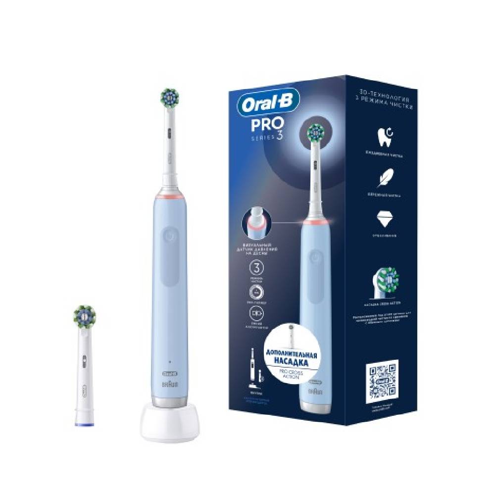 Professional Elektr Tish Cho‘tkasi! Oral-B PRO 3 + 1 qo‘shimcha nasadka