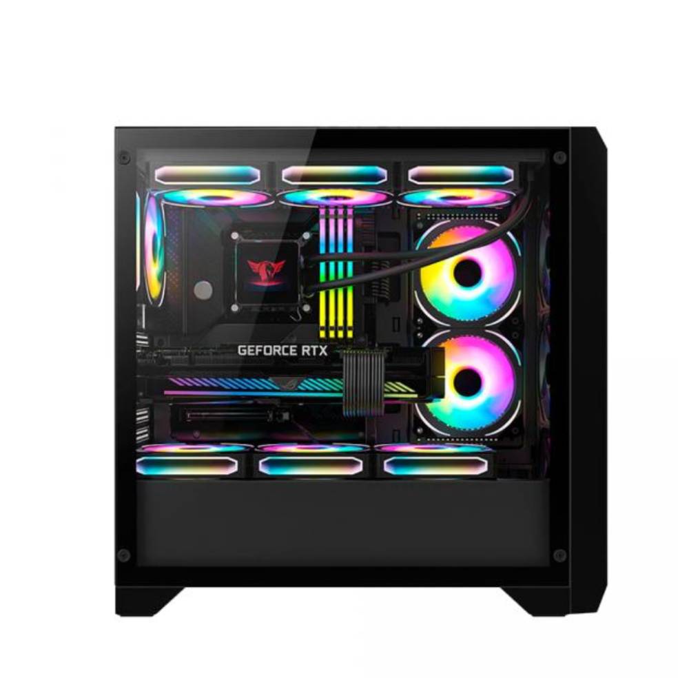 Korpus Huntkey GX750A, qora