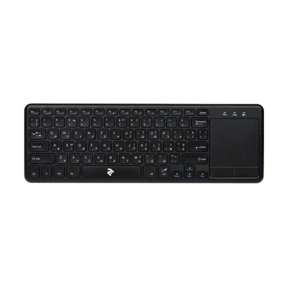 KLAVIATURA 2E Touch Keyboard KT100 WL/BT BLACK (2E-KT100WB)
