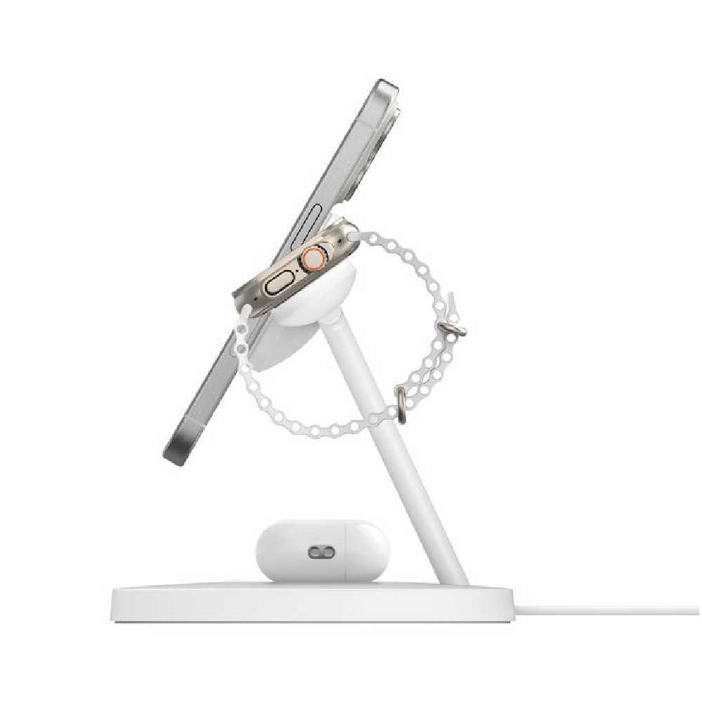 Magnitli Quvvat Banki Belkin BoostCharge Pro 3 tasi 1 da, Oq (WIZ032ttWH)