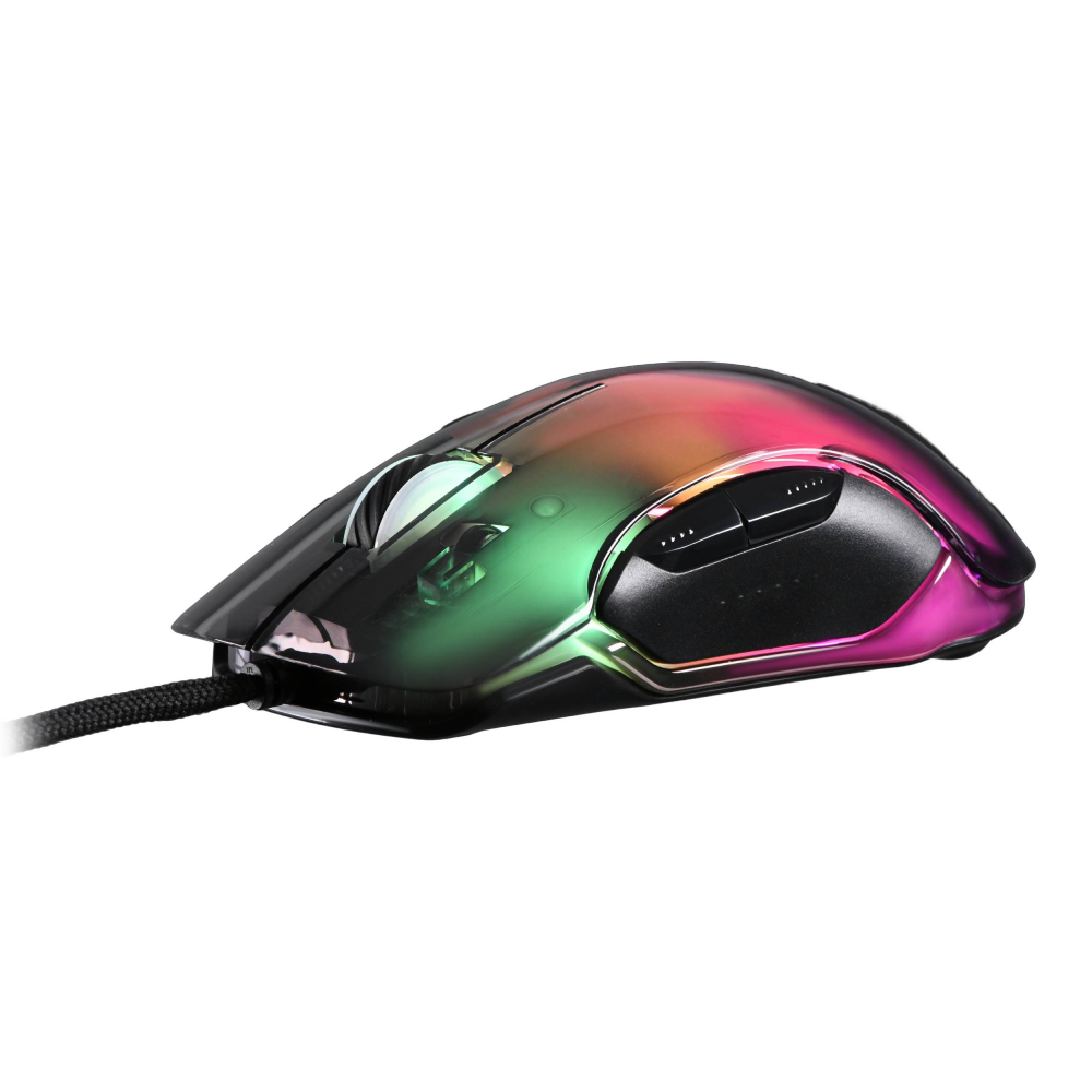 Simli sichqoncha 2E Gaming MG345 Transparent RGB, Black / ERC (2E-MG345TR)