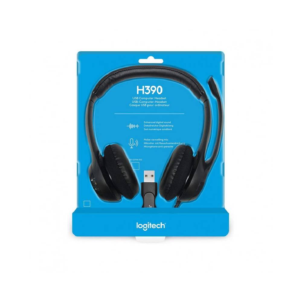 Quloqchin Logitech H390 USB Headset with Noise-Canceling Mic