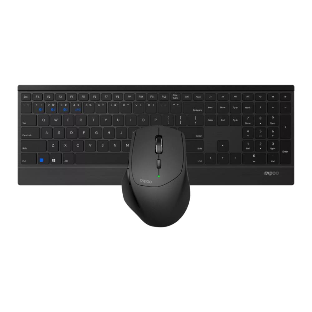 Simsiz klaviatura va sichqoncha to‘plami Rapoo 9500M Multi-mode Ultra-Slim