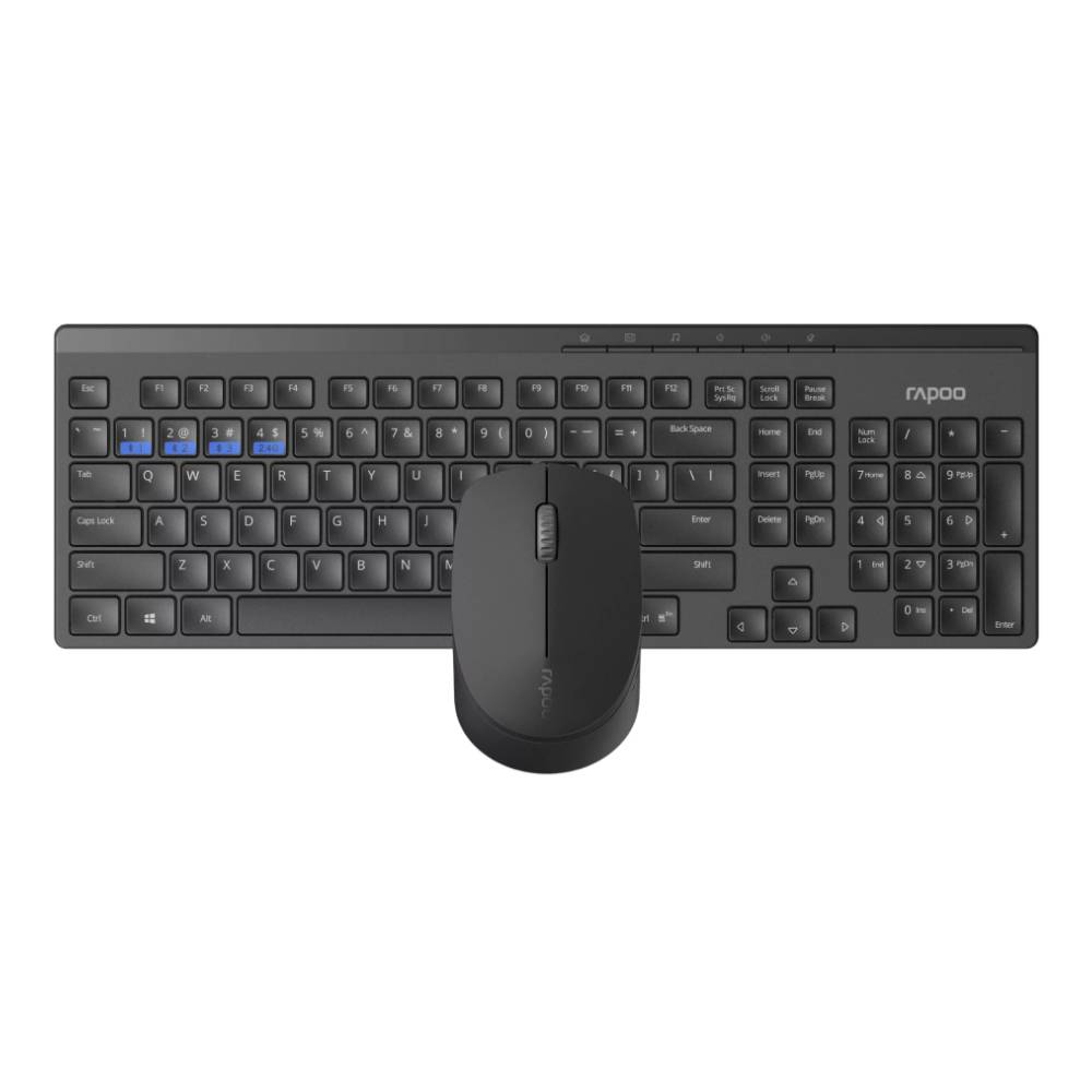 Simsiz klaviatura va sichqoncha to‘plami Rapoo 8100GT Multi-mode