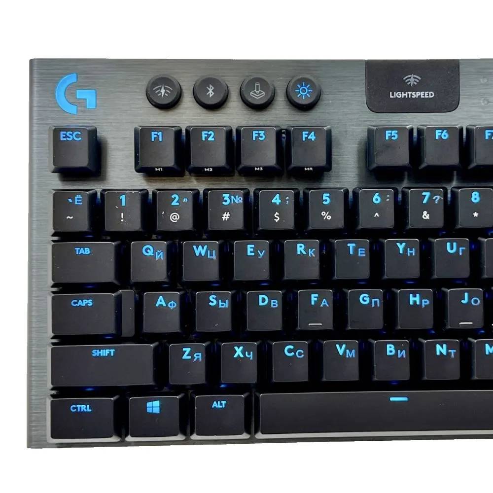 O‘yin uchun simsiz klaviatura Logitech G913 TKL Tenkeyless LIGHTSPEED RUS