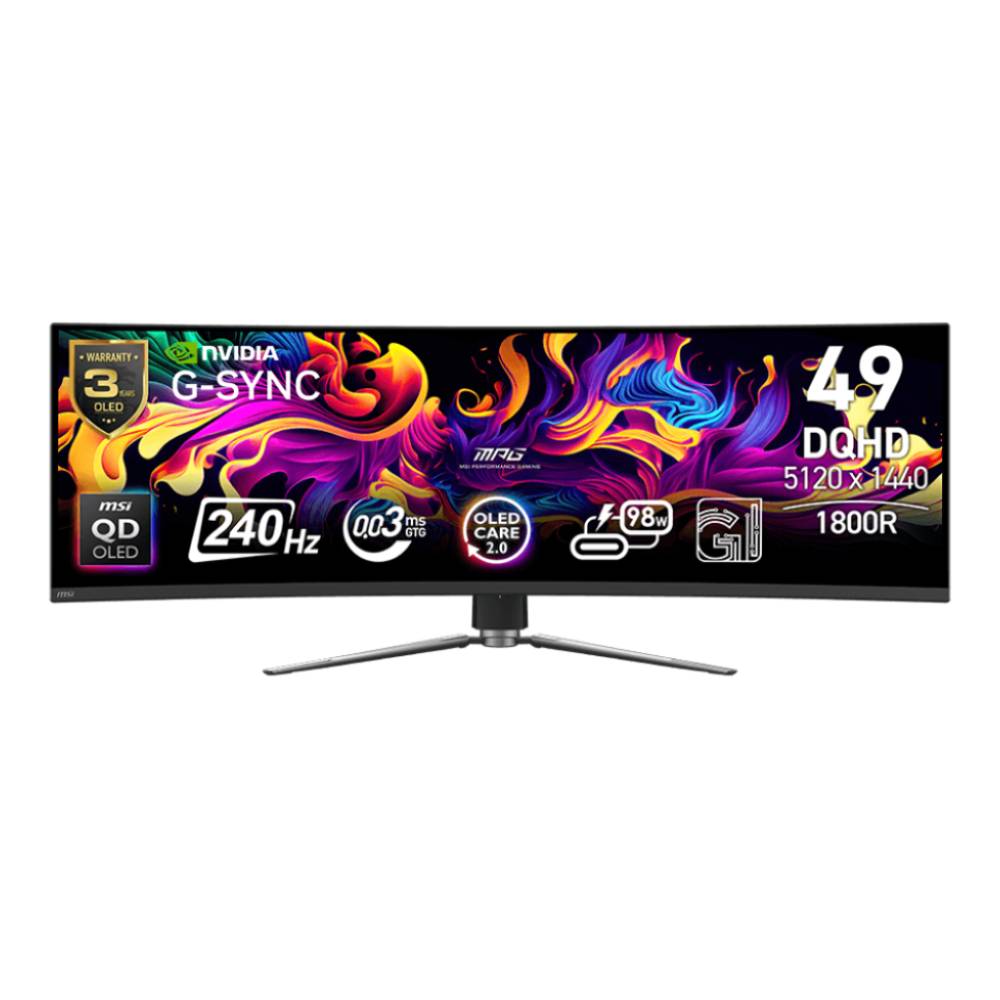 O'yin monitori MSI MPG 491CQPX QD-OLED 49-inch Curved