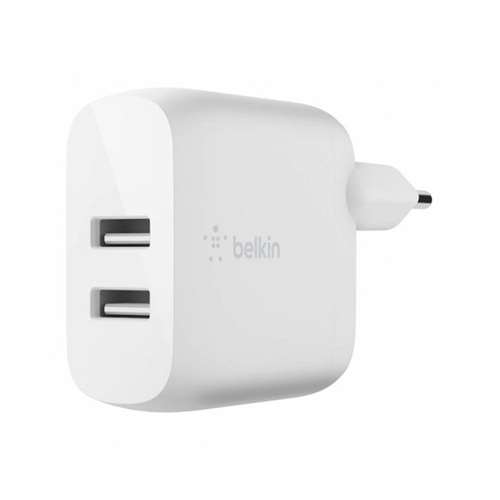 Zaryad qurilmasi Belkin 24Vt DUAL USB Oq (WCB002VFWH)