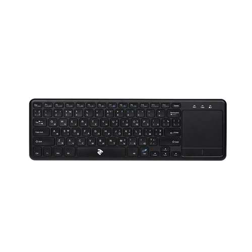 KLAVIATURA 2E Touch Keyboard KT100 WL/BT BLACK (2E-KT100WB)