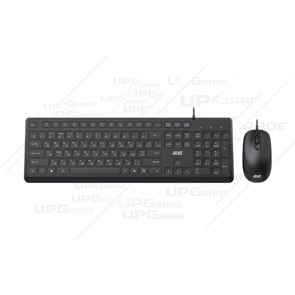 Комплект 2Е MK405 USB, Black Low Profile / ERC
