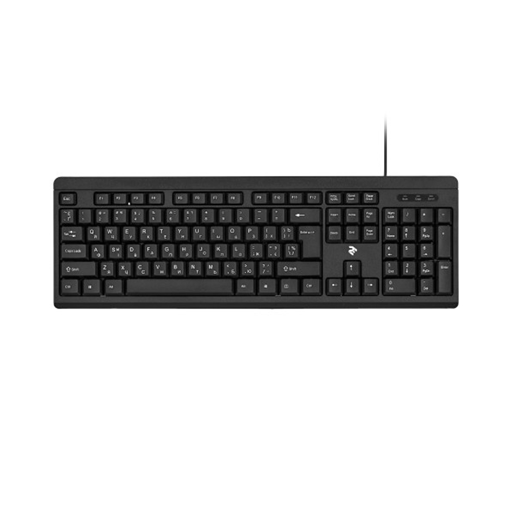 Klaviatura 2E KS108 USB Black (2E-KS108UB)