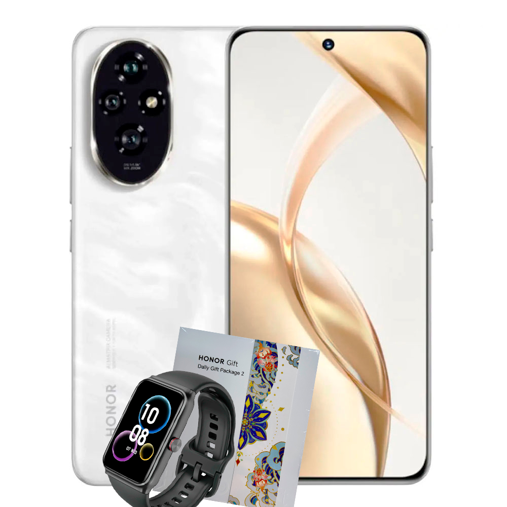 Honor 200 8/256GB (White) + Gift Box + Honor Choice Band + 100GB Internet