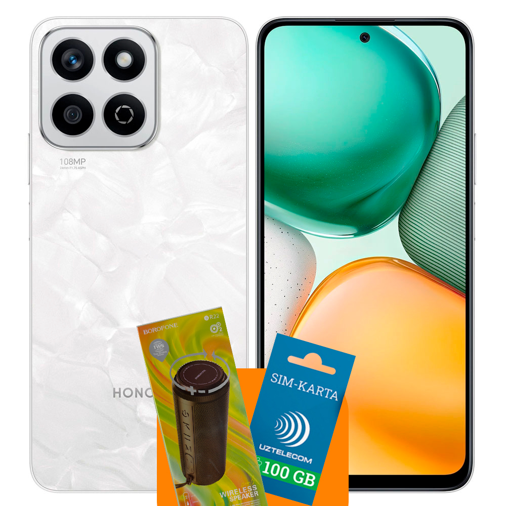 Honor X7c 8/256GB (White) + Gift Column and 100GB Internet