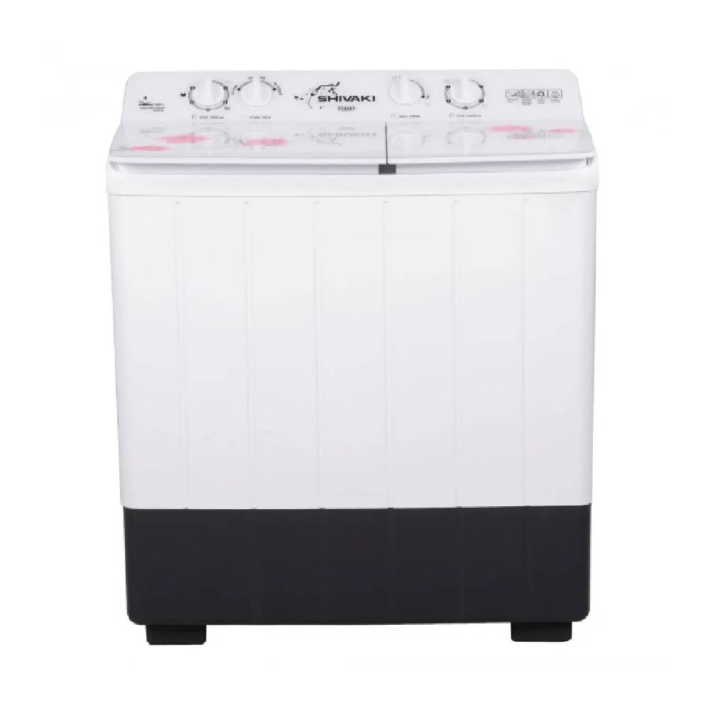 Yarim avtomatik kir yuvish mashinasi Shivaki TG 80 P, Oq va Pushti