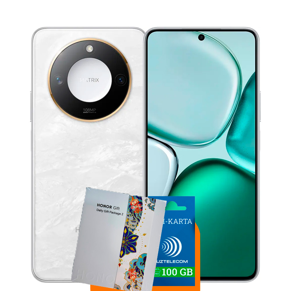 Honor X9c Smart 8/256GB (Moonlight White) + В подарок GiftBox и сим карта 100GB