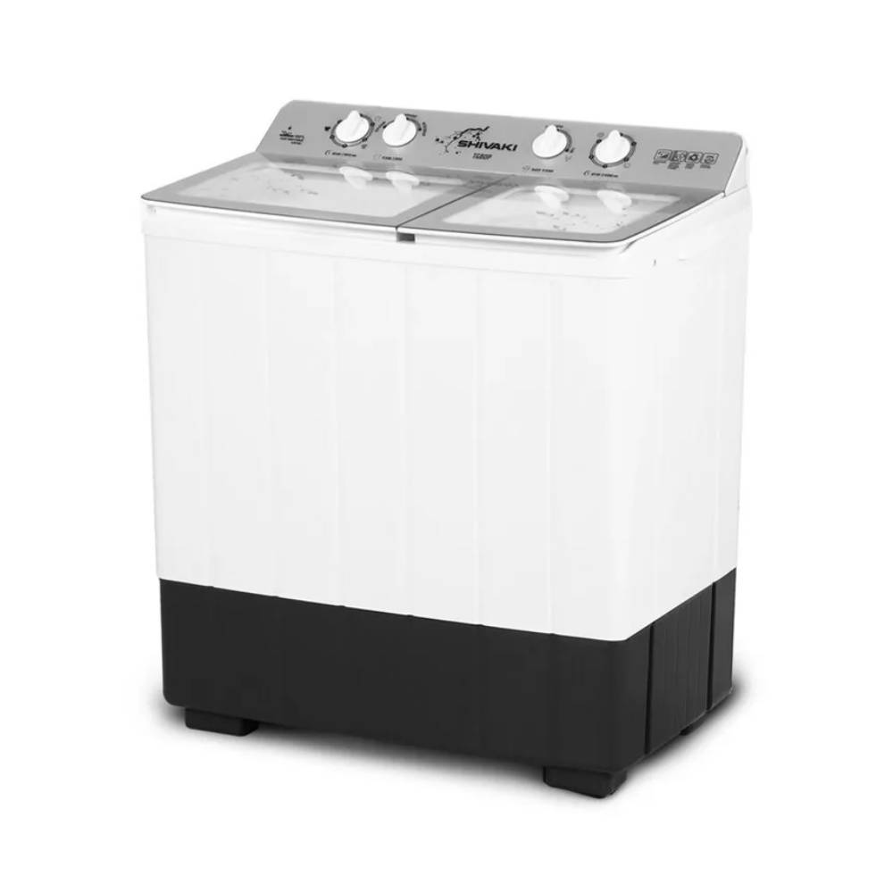 Yarim avtomatik kir yuvish mashinasi Shivaki TG 80 P, Kumush