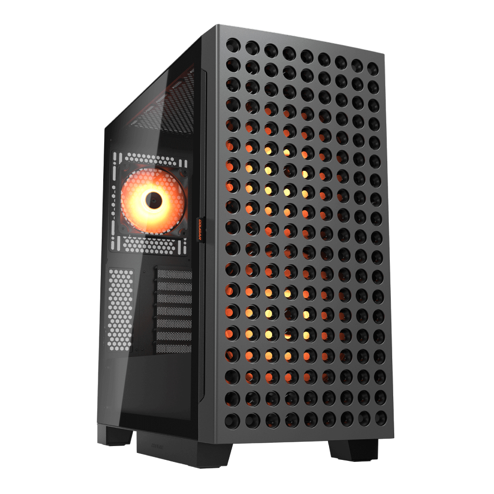 Korpus Cougar Airface ECO RGB, Qora