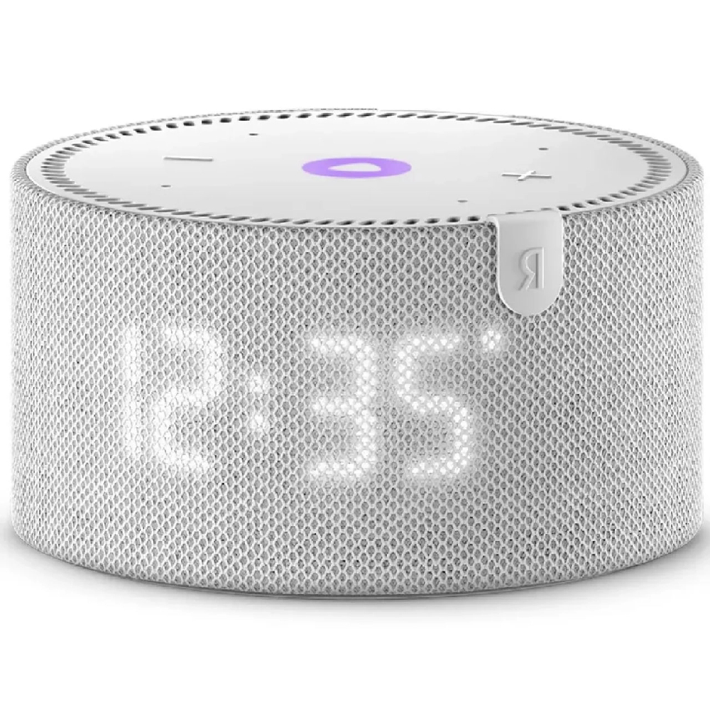 Aqlli kolonka Yandex Stansiya Mini 2, Alisa va soat bilan, Oq (YNDX-00020)