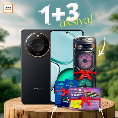 Honor X9c Smart 8/256GB (Black) + Gift: Karaoke Speaker + 100 GB Internet + 3 Months of Free TV-COM