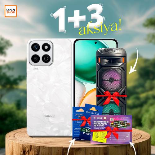Honor X7c 8/256GB (White) Gift: Karaoke Speaker + 100 GB Internet + 3 Months of Free TV-COM