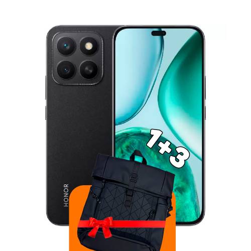 Honor X8c 6/128GB (Qora) + Ryukzak + 100 GB internet + 3 oy bepul TV-COM