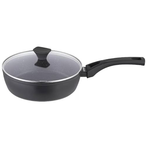 Ardesto Gemini Livorno chuqur qopqoq bilan tovada, 24 sm, alyuminiy, modeli AR1224A