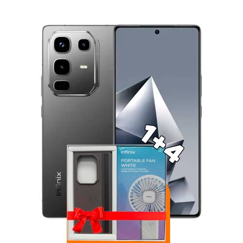 Infinix Note 50 Pro 12/256ГБ (Shadow Black) + Чехол + Вентилятор + 100 ГБ интернета + 3 месяца ТV-COM в подарок!