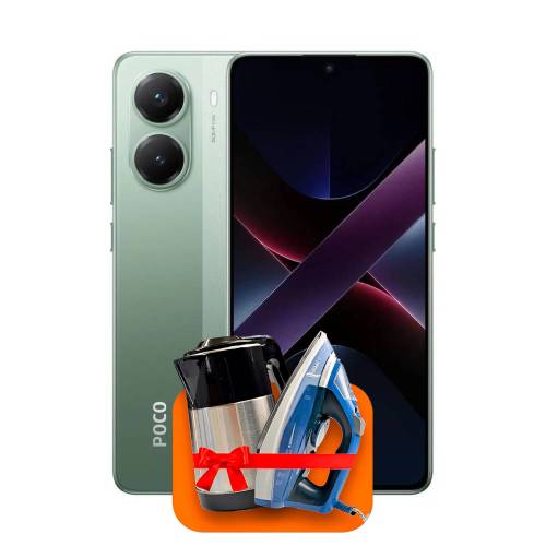 Xiaomi Poco X7 Pro 12/512 ГБ Global Version (Green) + (Утюг или электрочайник) + 100 ГБ интернета + 3 месяца ТV-COM в подарок!