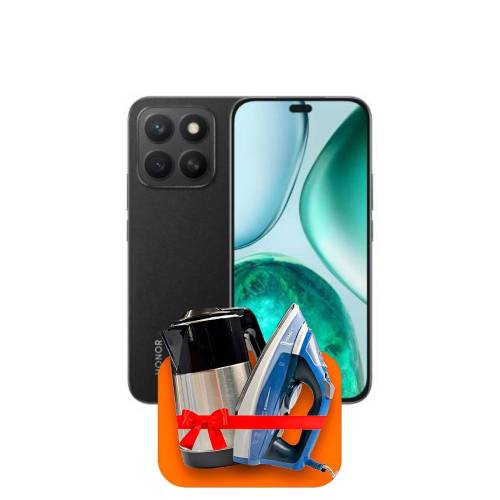 Honor X8c 6/128GB (Qora) + (Dazmol yoki elektr choynak) 100 GB internet + 3 oy bepul TV-COM