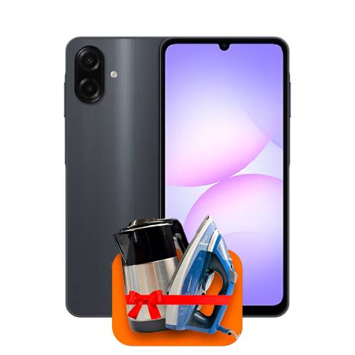 Samsung Galaxy A07 6/128GB, Black (Qora) + (Dazmol yoki elektr choynak) + 100 GB internet + 3 oy bepul TV-COM sovg‘a!