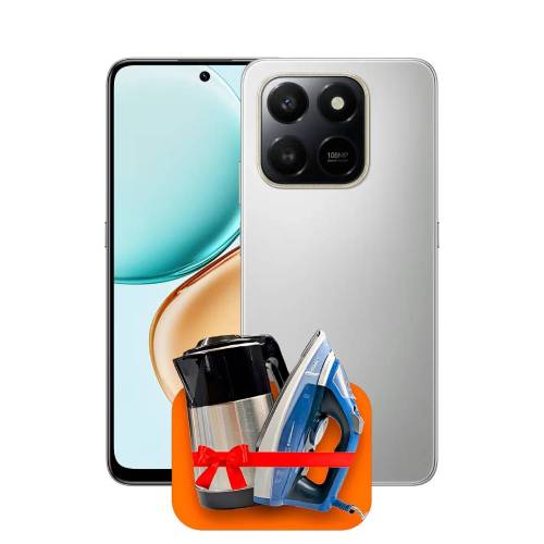 Honor X7d 8/256ГБ (Meteor Silver) + (Утюг или электрочайник) + 100 ГБ интернета + 3 месяца ТV-COM в подарок!
