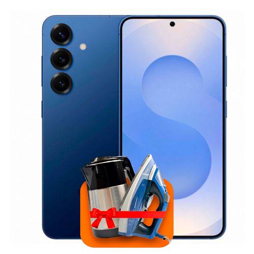 Samsung Galaxy S25 5G 12/256ГБ Navy (Морской) + (Утюг или электрочайник) + 100 ГБ интернета + 3 месяца ТV-COM в подарок!
