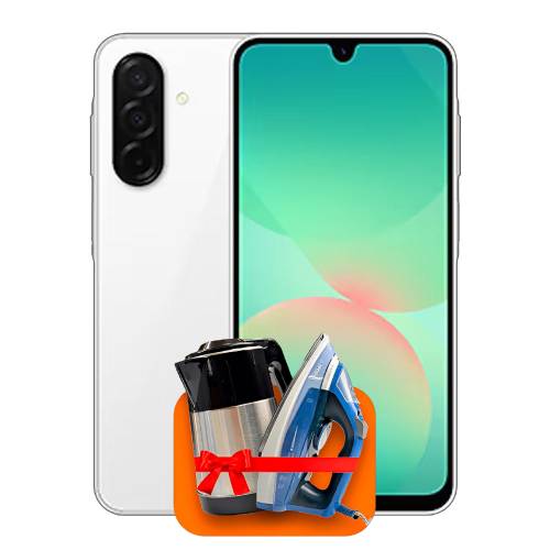 Samsung Galaxy A26 6/128ГБ White (Белый) + (Утюг или электрочайник) + 100 ГБ интернета + 3 месяца ТV-COM в подарок!
