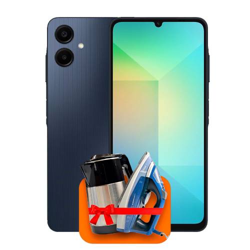 Samsung Galaxy A06 4/128ГБ Black (Чёчрный) + (Утюг или электрочайник) + 100 ГБ интернета + 3 месяца ТV-COM в подарок!