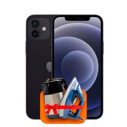 Apple iPhone 12 64ГБ (Чёрный) +(Утюг или электрочайник) +100 ГБ интернета + 3 месяца ТV-COM в подарок!