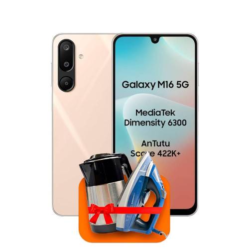 Samsung Galaxy M16 4/128GB 5G (Pink) + (Dazmol yoki elektr choynak) + 100 GB internet + 3 oy bepul TV-COM sovg‘a!