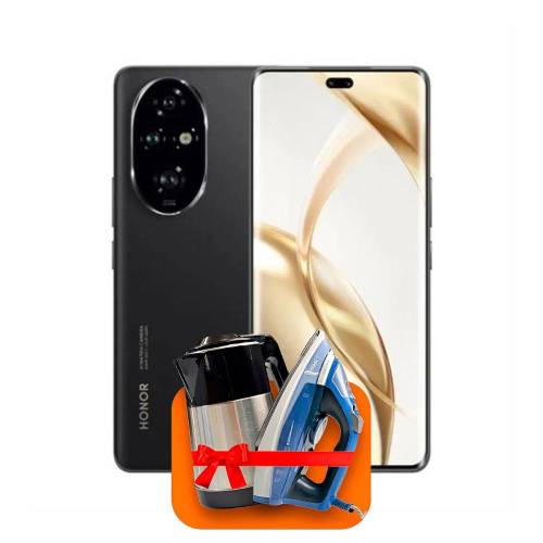 Honor 200 Pro 12/512ГБ (Чёрный) + (Утюг или электрочайник) + 100 ГБ интернета + 3 месяца ТV-COM в подарок!