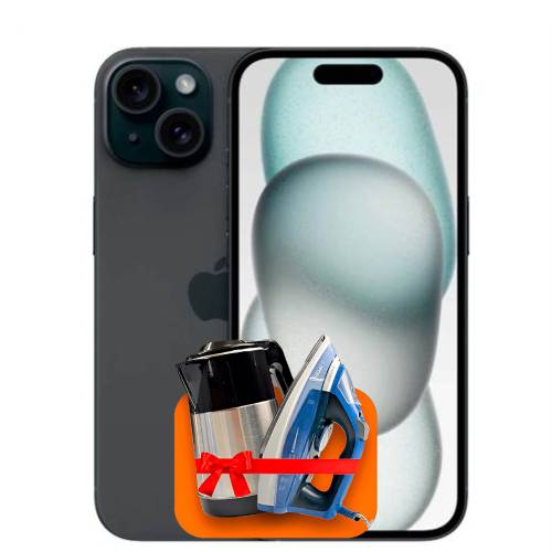 Apple iPhone 15 128GB Single (Черный) +(Dazmol yoki elektr choynak) +100 ГБ интернета + 3 месяца ТV-COM в подарок!