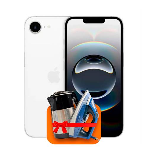 Apple iPhone 16e 128GB White +100 GB of Internet + 3 months of TV-COM for free!