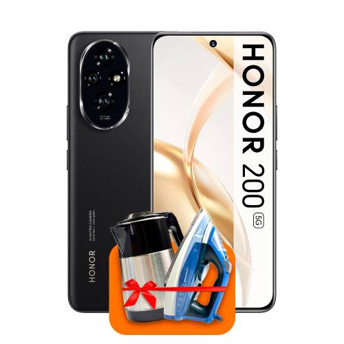 Honor 200 8/256GB (Black) +100 GB of Internet + 3 months of TV-COM for free!