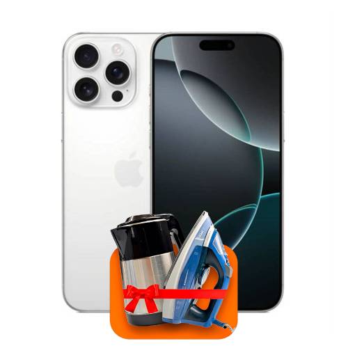 Apple iPhone 16 Pro Max 512GB (Oq Titanium) + (Dazmol yoki elektr choynak) + 100 GB internet + 3 Oy bepul TV-COM sovg'a!