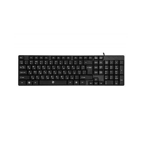 Klaviatura проводная 2E KS106 | USB | Qora (2E-KS106UB)